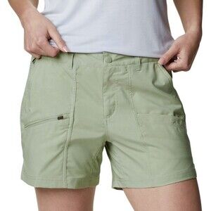 NEW Columbia Womens Size Small PFG Skiff Guide Outdoor Shorts Safari Green UPF50